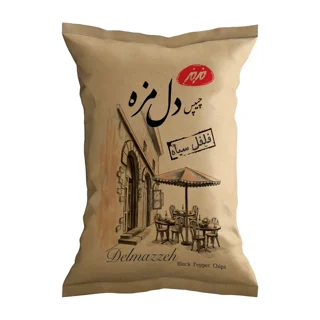 چیپس دل مزه فلفل سیاه