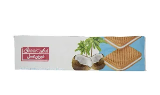 بيسكويت كرم دار با طعم ناركيل شيرين عسل - 120 كَرم